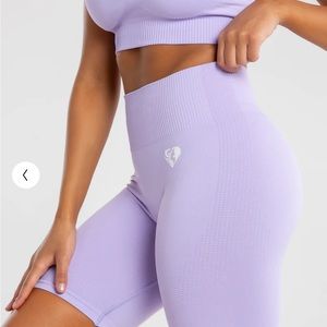 WOMENS BEST POWER SEAMLESS CYCLING SHORTS- Lilac- size S